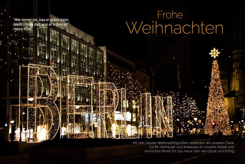 digitale, geschäftliche Weihnachts-E-Cards - Weihnachtsgrüße aus Berlin (0386)