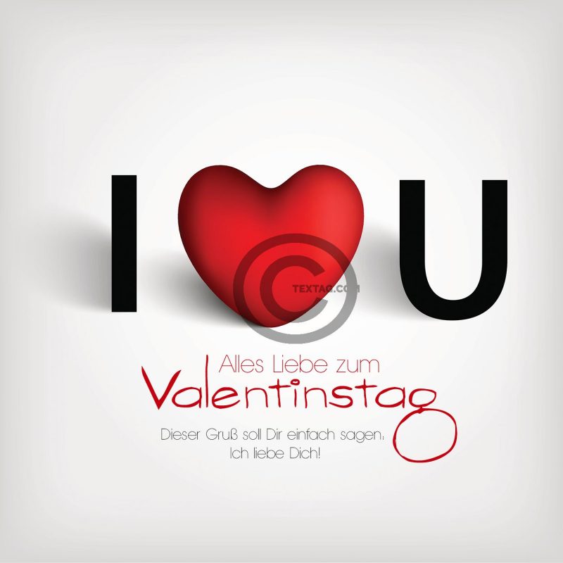 Valentinstag E-Cards "I LOVE YOU" für Schwerverliebte (00473)